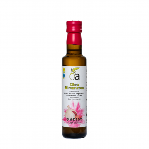 Condimento de Aceite de oliva virgen extra Aromatizado con Ajo