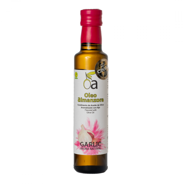 Condimento de aceite de oliva con ajo garlic 250ml gourmet premium