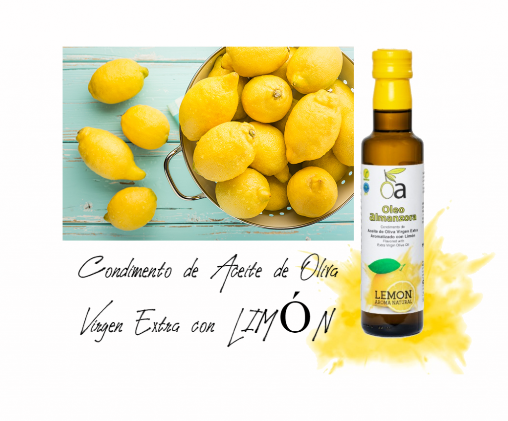 Condimento de Aceite de Oliva Virgen Extra con Limón