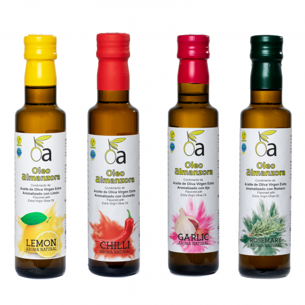 Mix de aceites aromatizados con Aromas naturales.