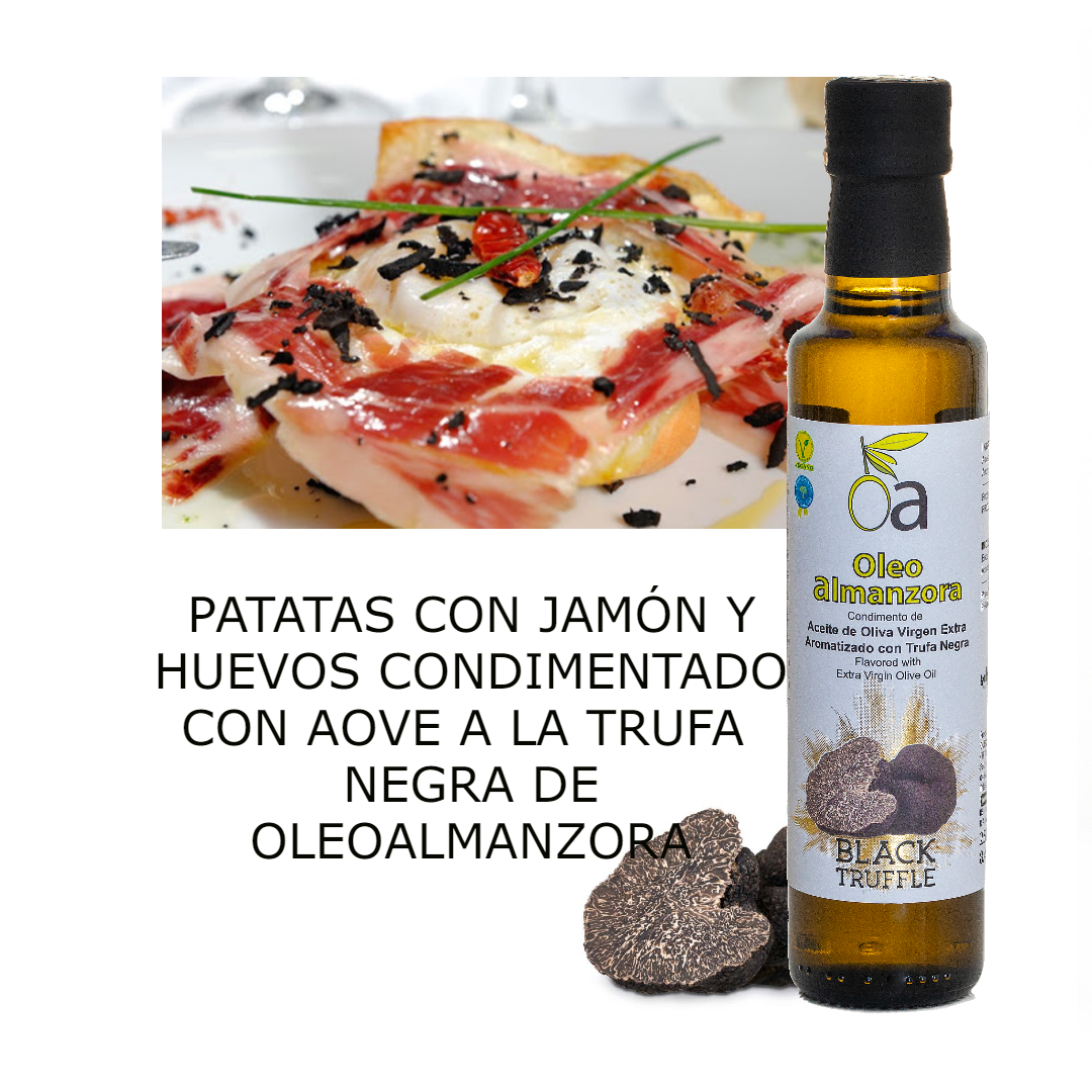 aceite trufa negra jamon serrano