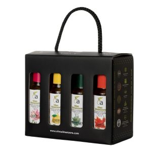 ESTUCHE Aceites Arbequina y Koroneiki + Condimentos de Aceite